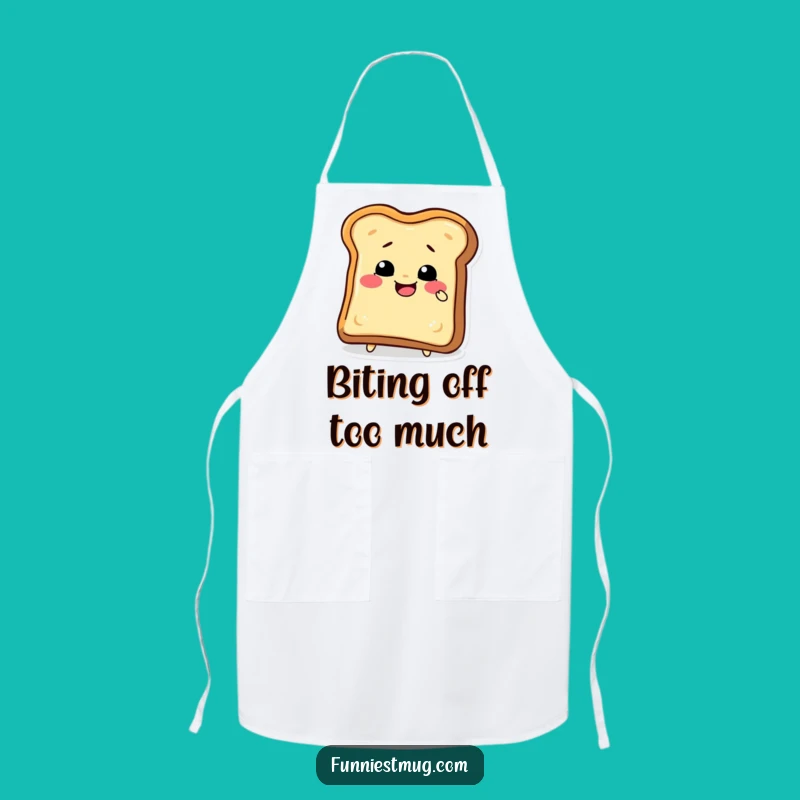 Funny Toast Bite Apron: Cook With A Slice Of Humor!