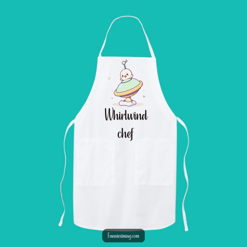 Funny Blob Chef Spinning Top Apron: Hilarious Kitchen Balance Challenge