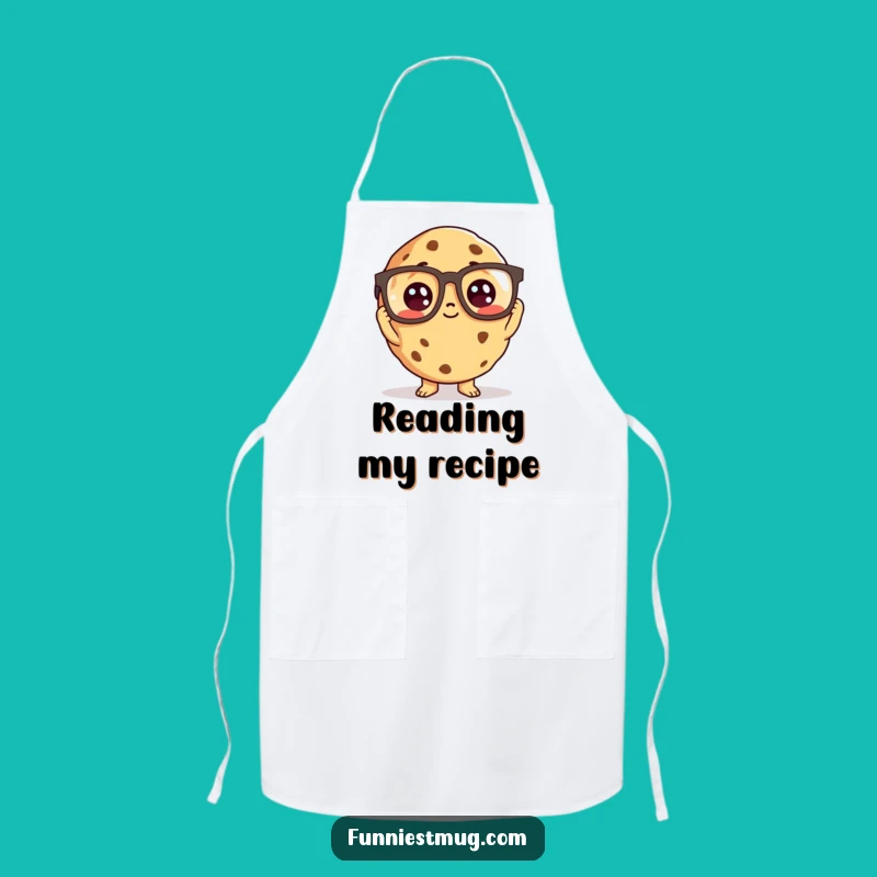 Funny Curious Cookie Apron: Cook with Smarts, Chef's Funny Gift