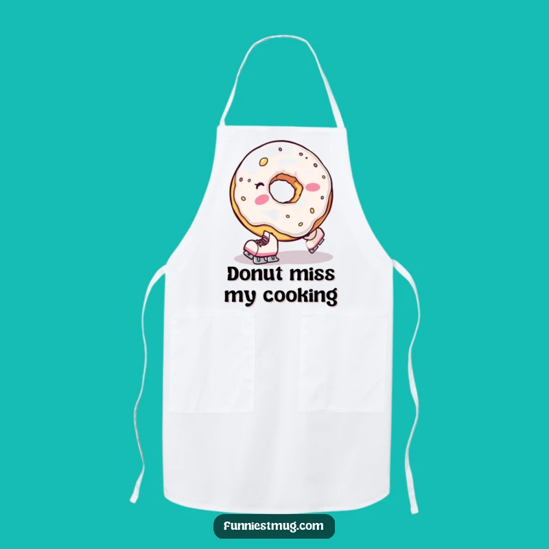 Funny Donut Hole Fall Apron: Sweet Kitchen Skater Gift