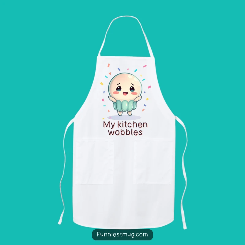 Funny Jelly Joy Apron: Bewildered Chef for Kitchen Merriment