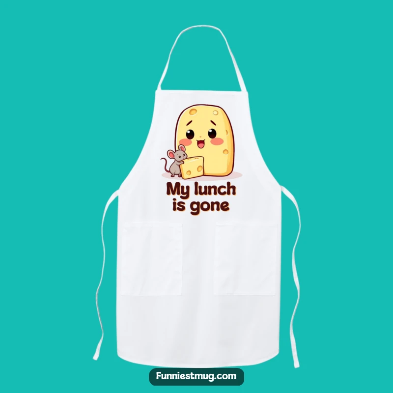 Funny Kawaii Cheese Apron - Keep Your Cheese Safe!