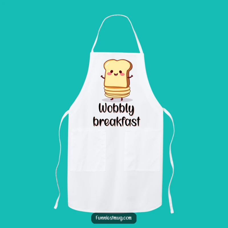 Funny Toast & Pancakes Apron: Cook with Breakfast Humor and Smug Toast
