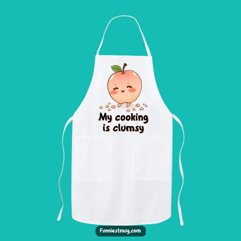 Funny Blushing Apple Apron: Cook with Cute Clumsiness