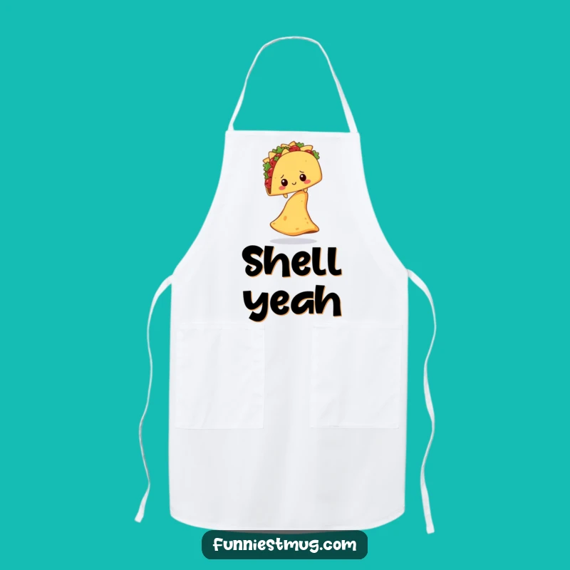 Funny Shy Taco Nacho Chip Apron: Hilarious Kitchen Wear Gift