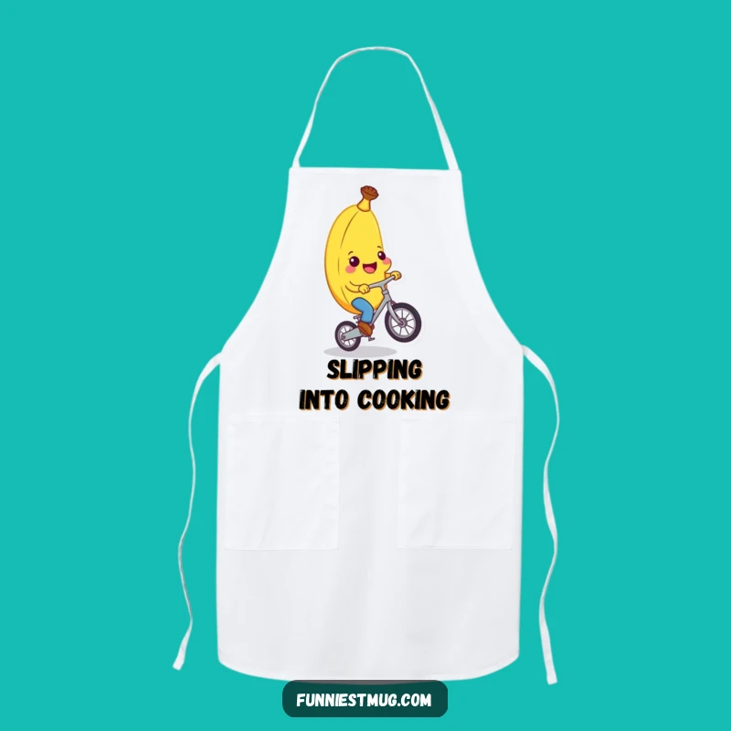 Funny Banana Unicycle Apron: Cook Up Laughs In The Kitchen!
