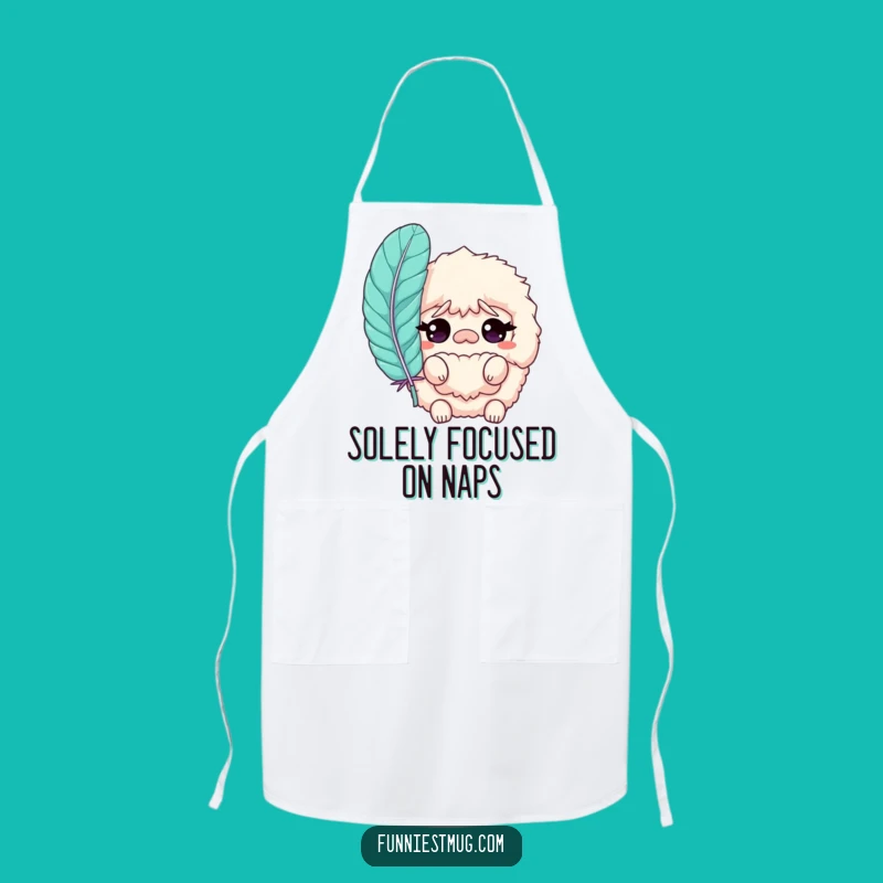Funny Slipper Apron: Bewildered Chef Character for Kitchen Comedy