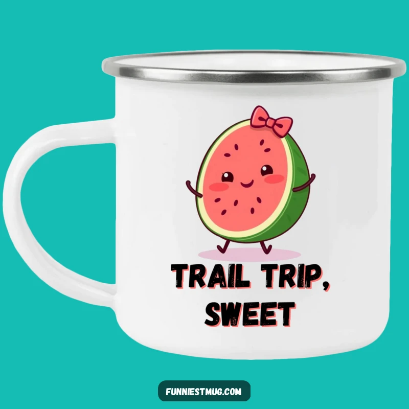 Funny Watermelon Trip Camping Mug: Outdoor Fruit Fun Gift