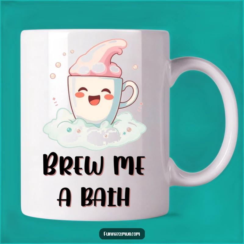 Funny Coffee Bath Spill Mug: Hilarious Morning & Relaxation Gift