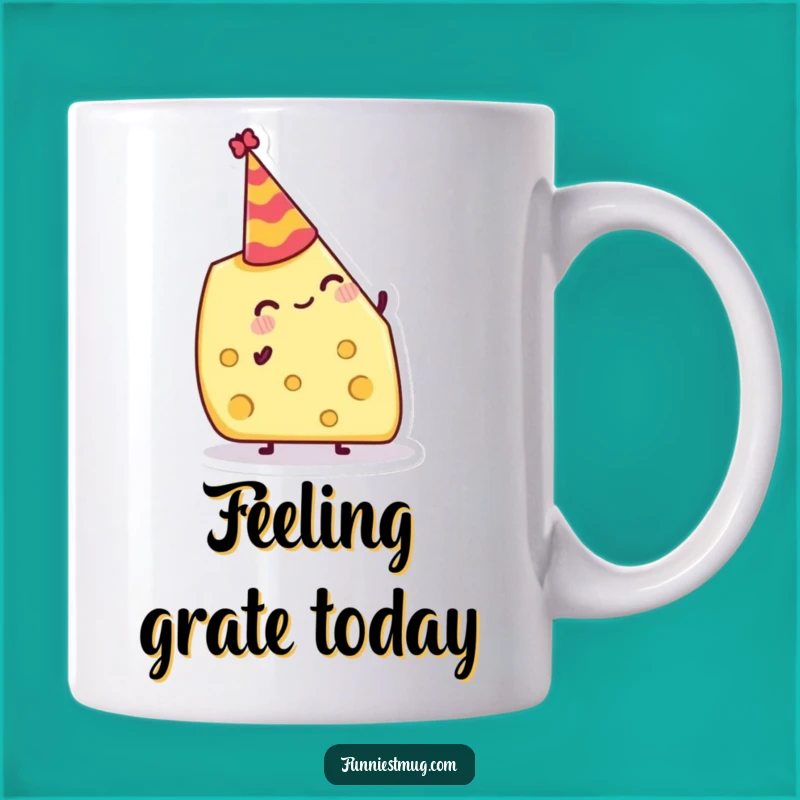 Funny Jolly Cheese Hat Mug: Hilarious Party Food Gift for Cheese Lovers