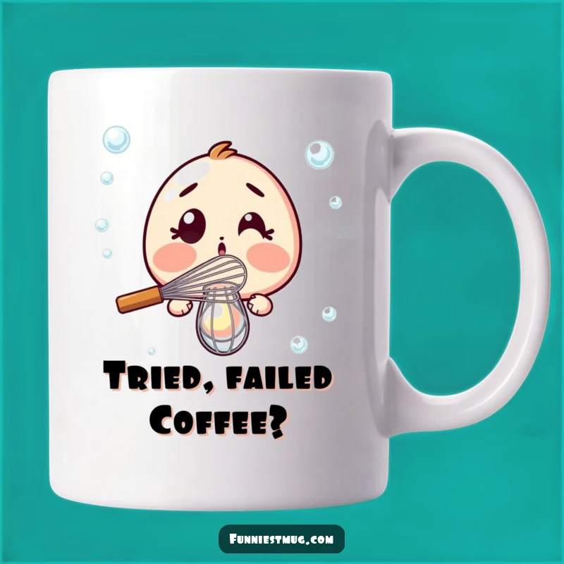 Funny Whisk Fail Mug: Hilarious Kitchen Humor Gift for Baking Disasters