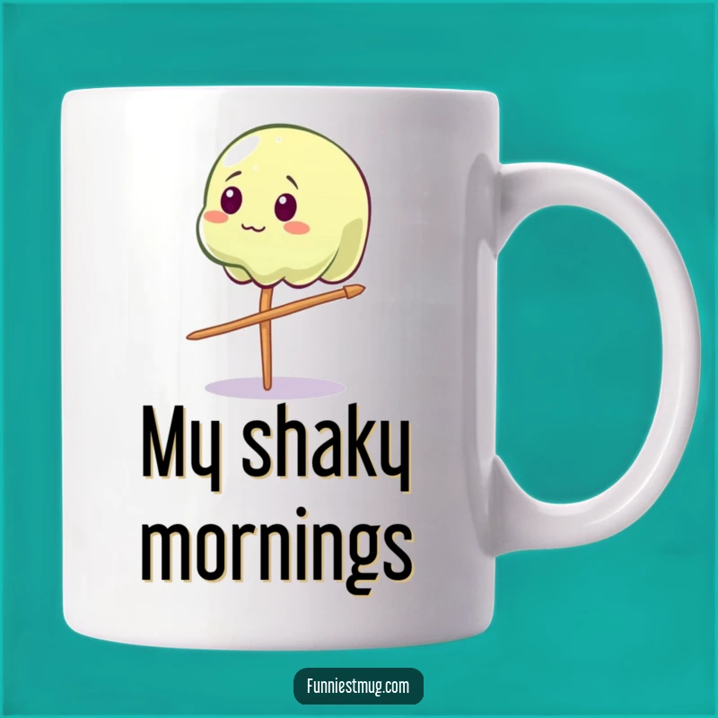 Funny Wobbly Jelly Mug: A Comical Character for Balancing Morning Humor
