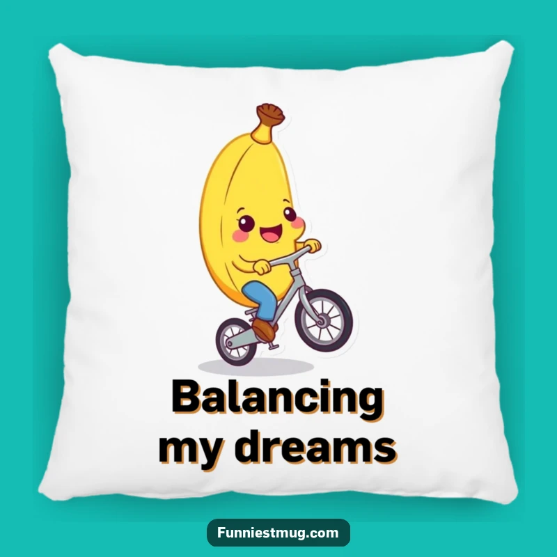 Funny Banana Unicycle Pillow: Add Comfort And Chuckles To Your Couch!