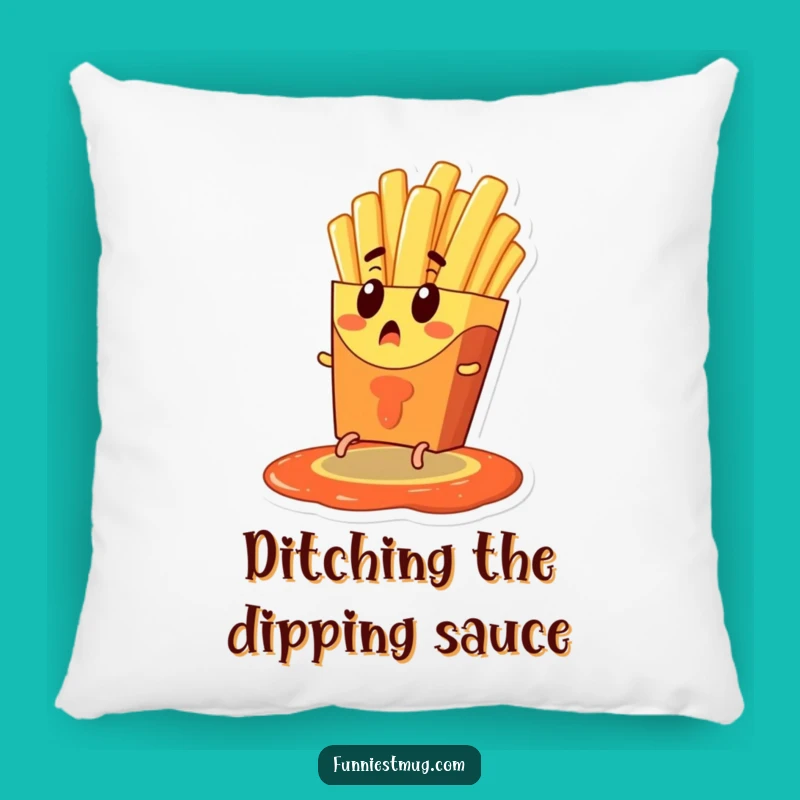 Funny French Fry Escape Pillow - Comfy and Hilarious Accent for Seating