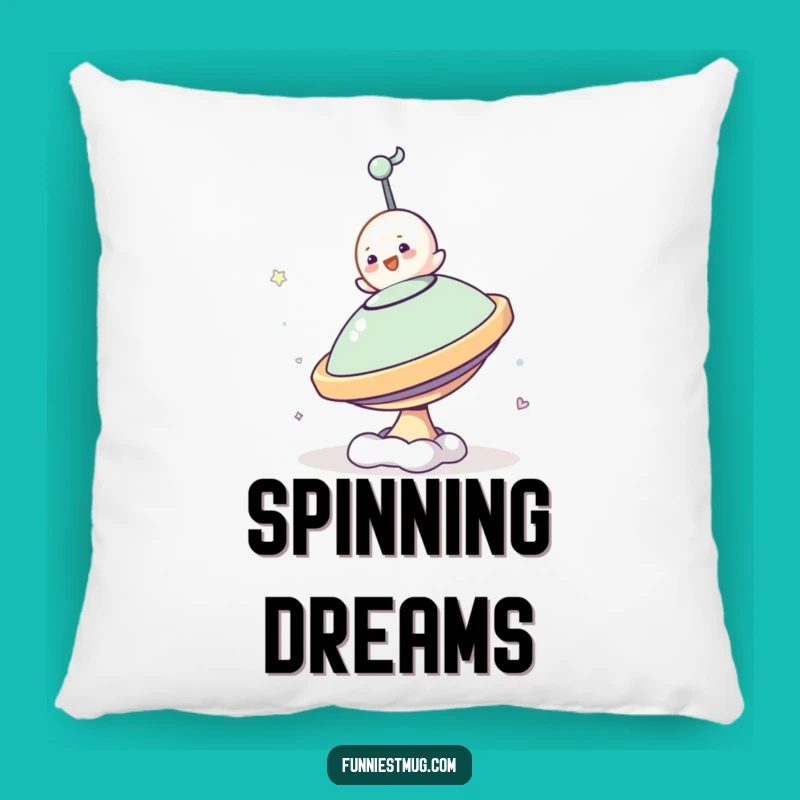 Funny Blob Spinning Top Pillow: Cozy Comfort with Hilarious Wobbles