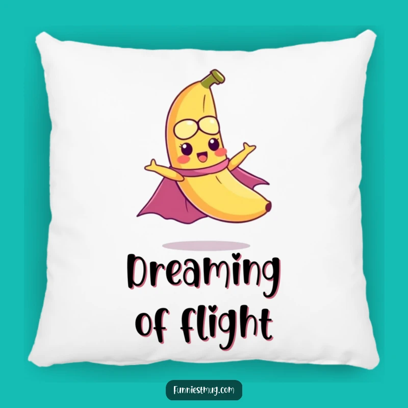 Funny Flying Banana Pillow: Cozy Superhero Dream Comfort Gift