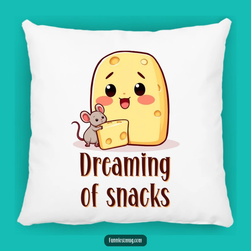 Funny Kawaii Cheese Pillow - Mouse Theft Comfort
