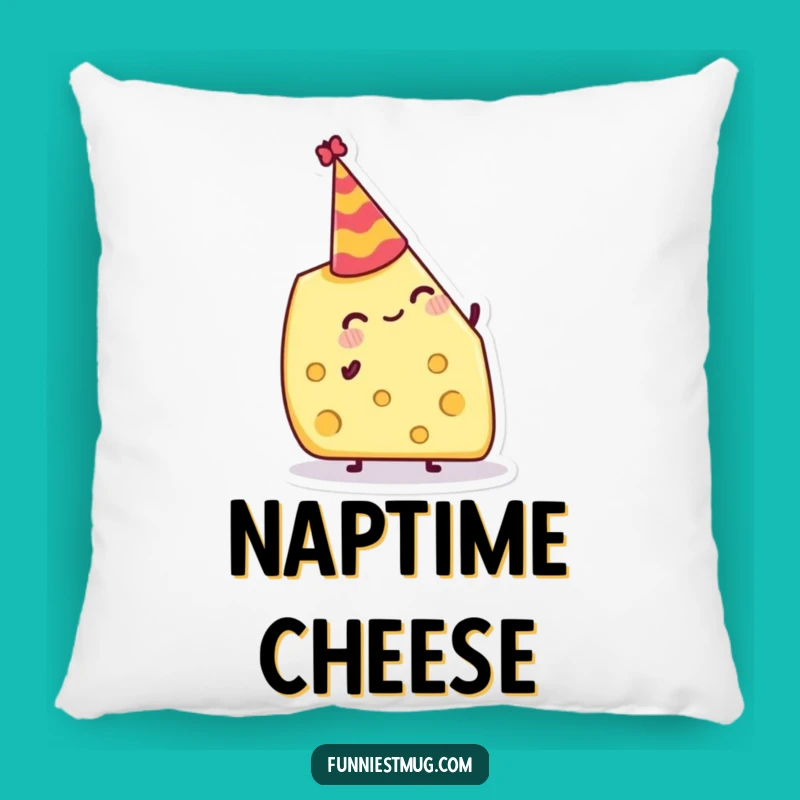 Funny Cheese Hat Pillow: Comfy Cushion for Cheesy Celebration Decor