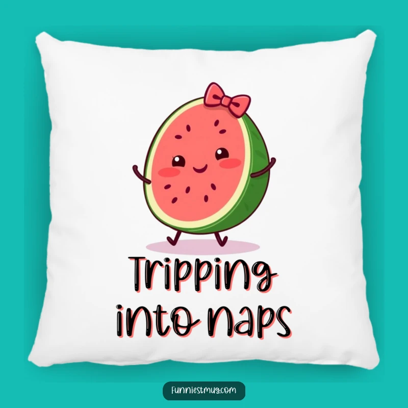 Funny Watermelon Trip Pillow: Cozy Fruit Fall Comfort Gift