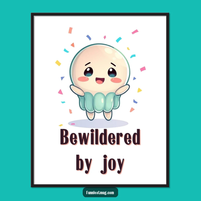 Funny Jelly Joy Digital Art: Bewildered Bliss for Instant Cheer