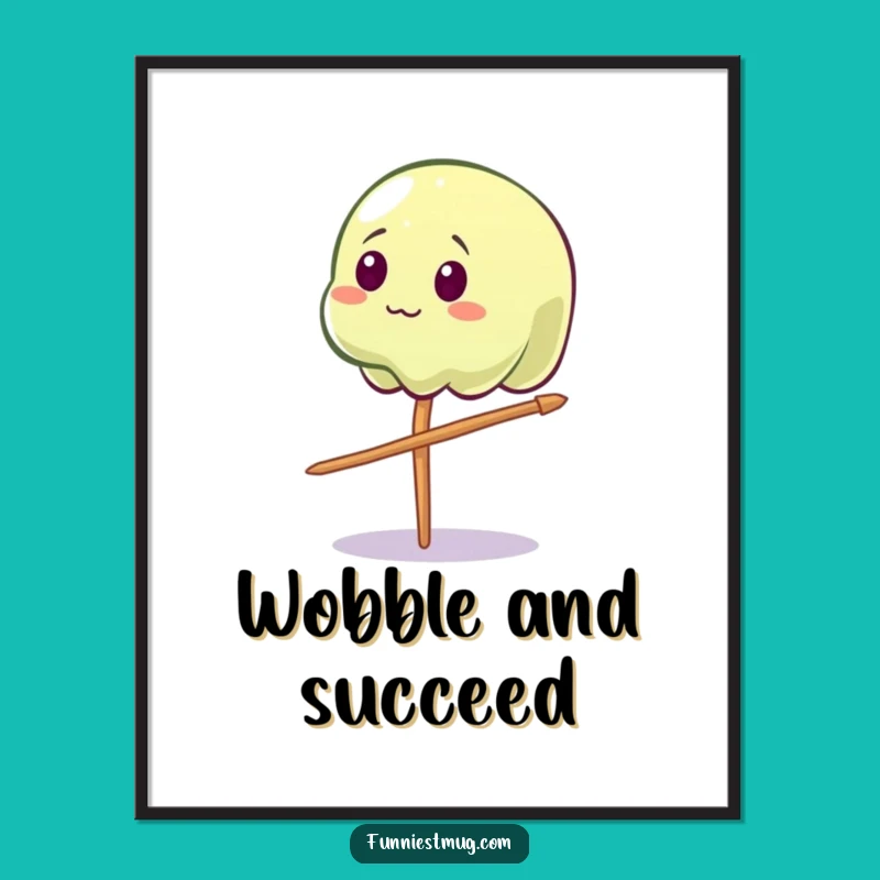 Funny Wobbly Jelly Digital Art: Instant Delicate and Comical Decor for Your Space