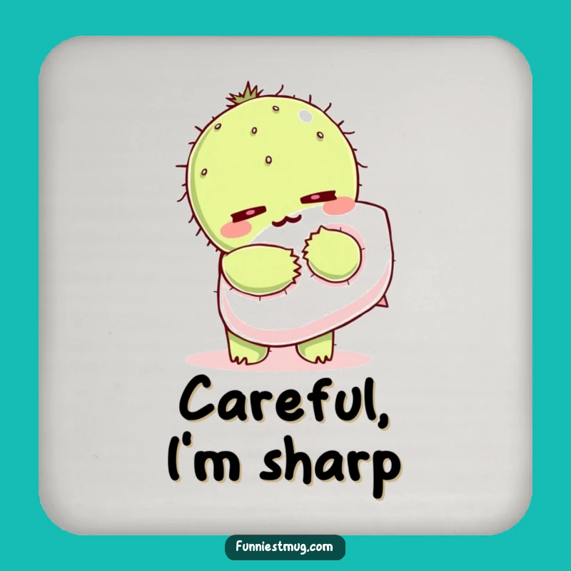 Funny Kawaii Cactus Coaster - Protect Surfaces from Prickles
