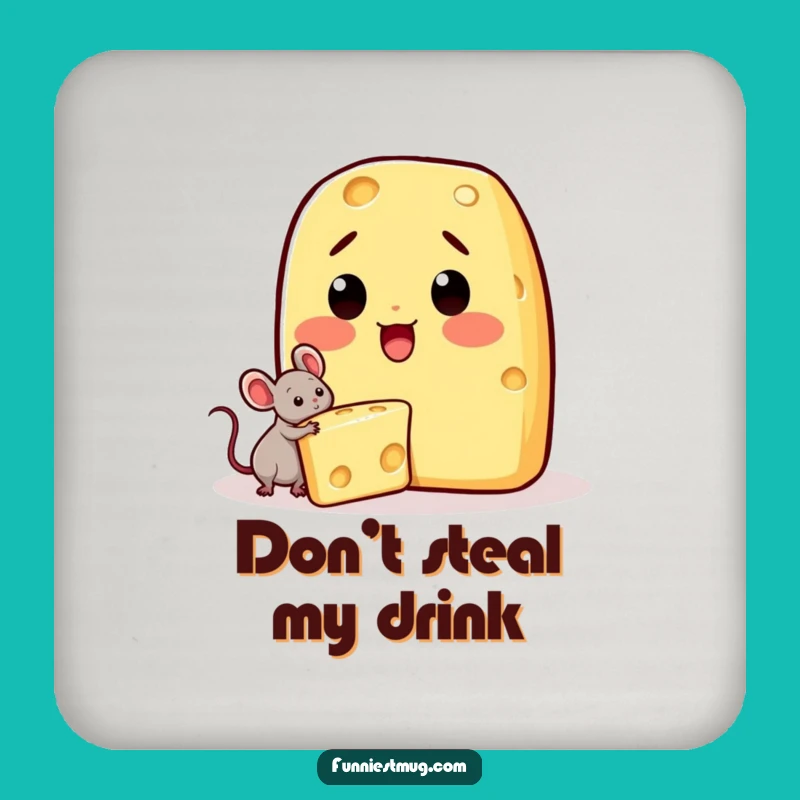 Funny Kawaii Cheese Coaster - Protect Surfaces from Mice
