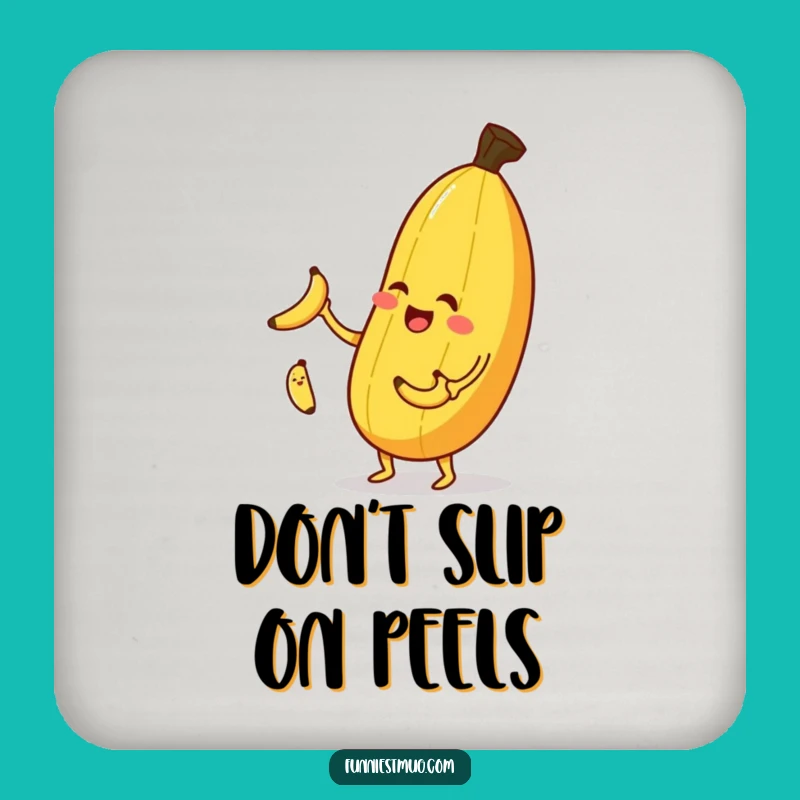Funny Banana Juggling Coaster: Protect Surfaces with Fruity Fun