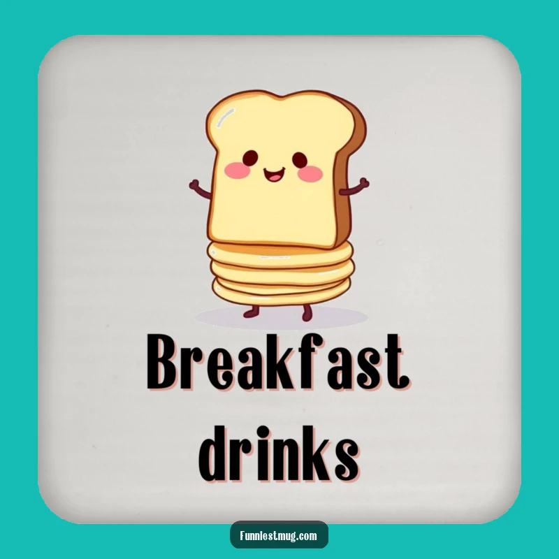 Funny Toast & Pancakes Coasters: Protect Surfaces with Breakfast Humor