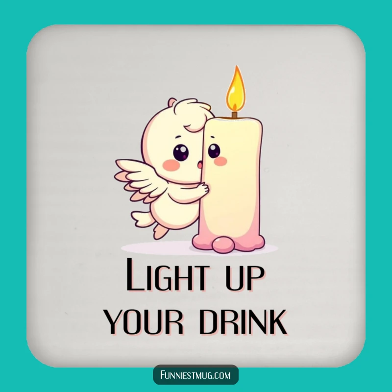 Funny Winged Candle Coaster: Hilarious Protection for Your Surfaces!