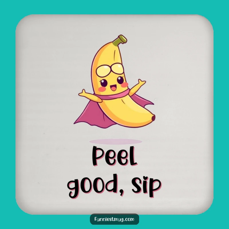 Funny Flying Banana Coaster Set: Heroic Surface Protection Gift