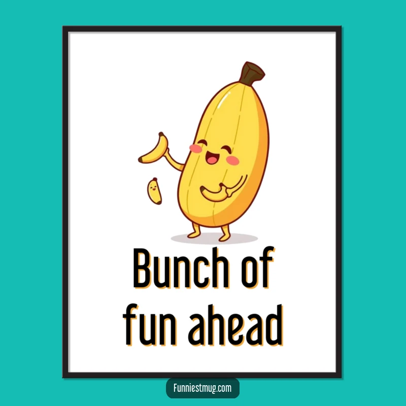 Funny Banana Juggling Poster: Brighten Your Walls with Fruitful Fun