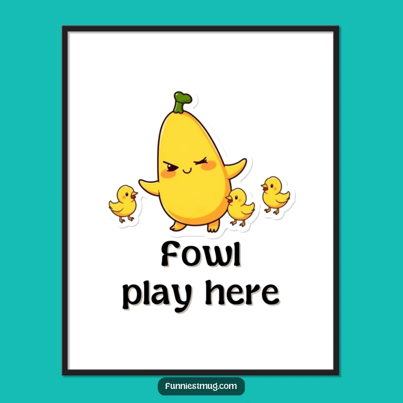 Funny Banana Juggling Poster: Bring Playful Humor to Your Wall Decor