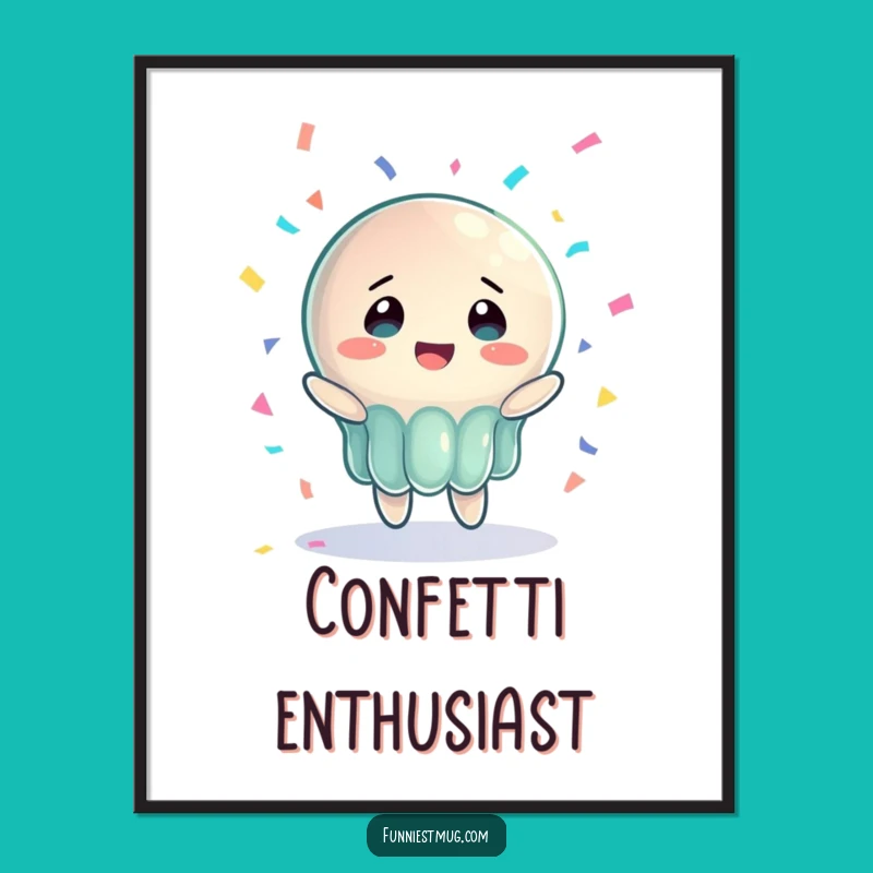 Funny Jelly Joy Poster: Bewildered Art for a Cheerful Wall