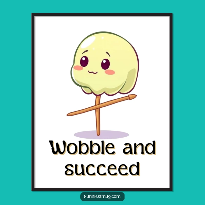 Funny Wobbly Jelly Poster: Decorate with Delicate and Comical Art