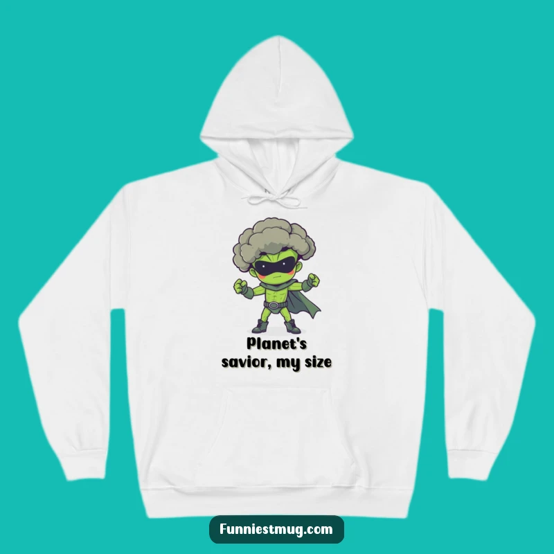 Funny Broccoli Superhero Hoodie: Stay Cozy with Heroic Veggie Warmth