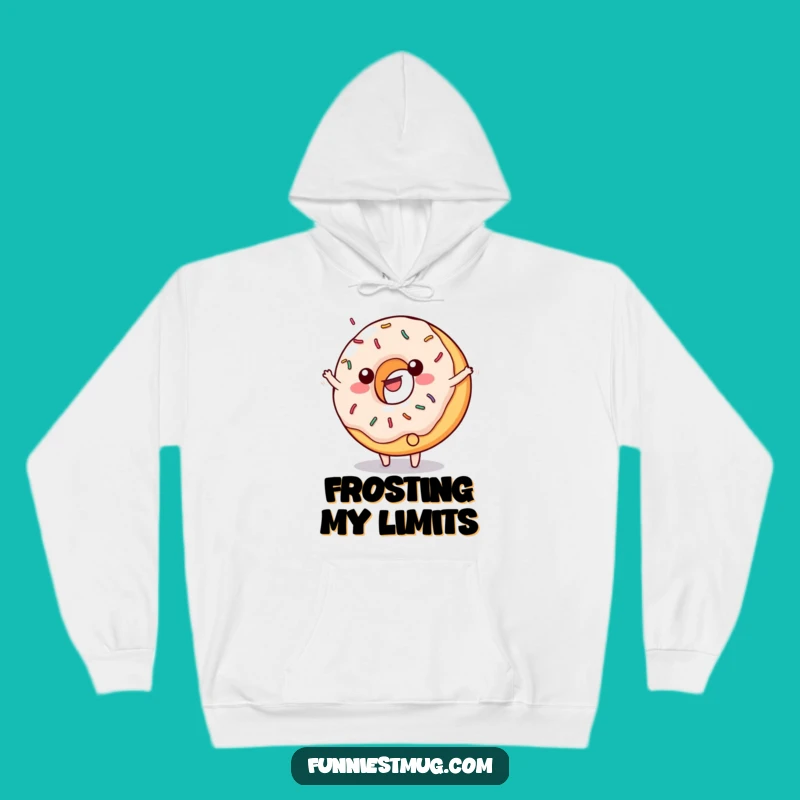 Funny Donut Cartwheel Hoodie - Sprinkled Character Apparel for Cozy Fun