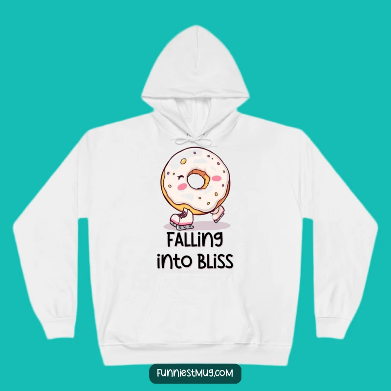 Funny Donut Hole Fall Hoodie: Cozy Clumsy Comfort Gift