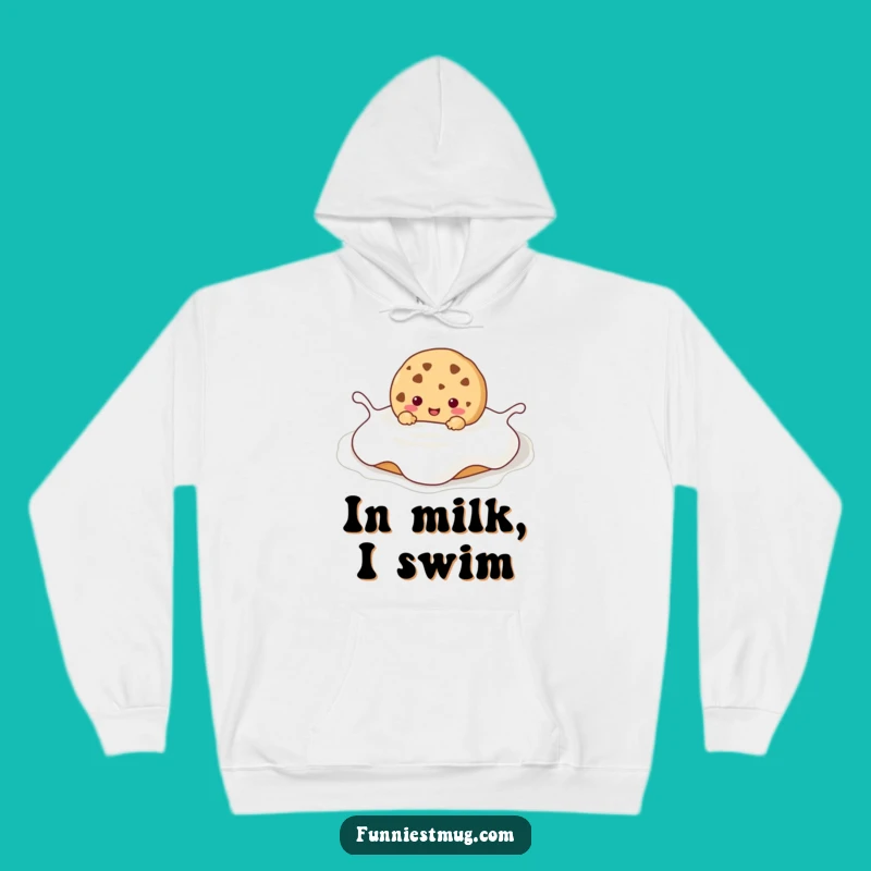Funny Kawaii Cookie Milk Bath Hoodie: Cozy Comfort with Hilarious Sweetness