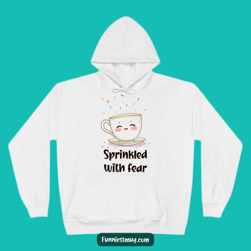 Funny Teacup Sprinkle Overload Hoodie - Cozy & Sweet