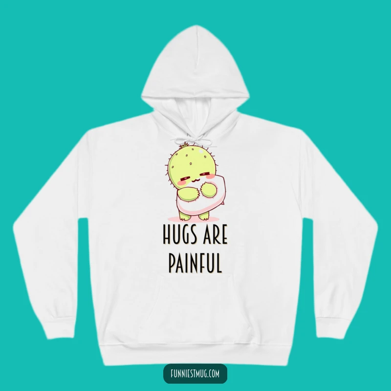 Cozy Funny Kawaii Cactus Hoodie - Pillow Hug Pain