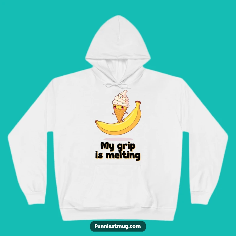 Funny Ice Cream Cone Hoodie: Cozy Sprinkled Character Slip Warm Funny Gift
