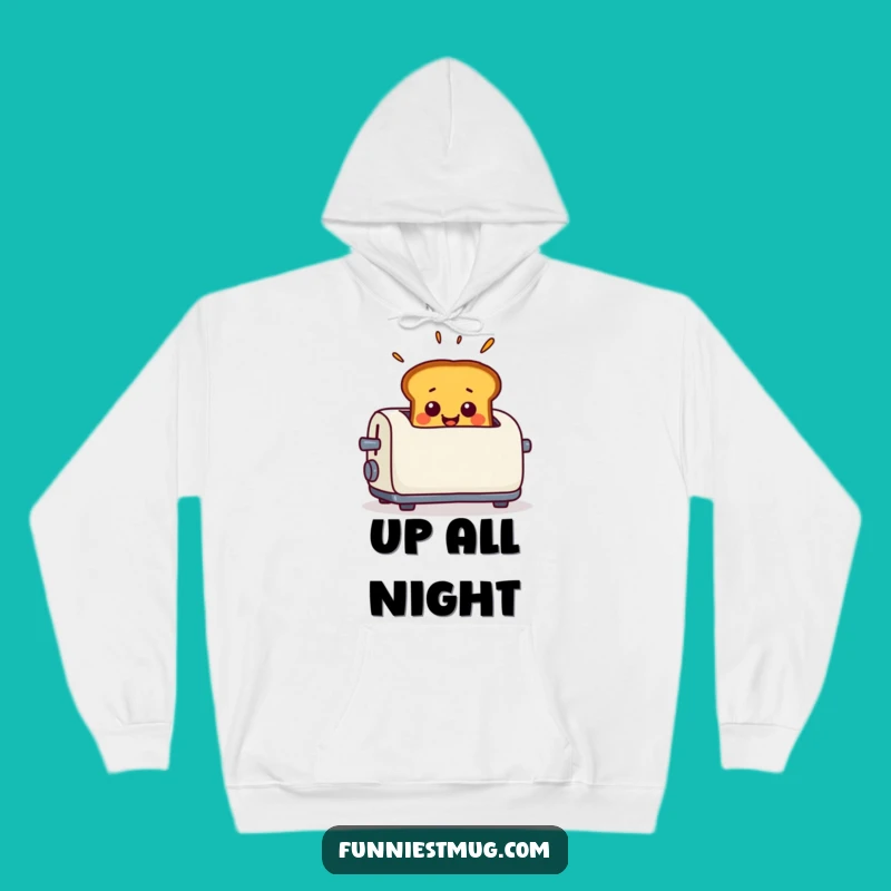 Funny Toast Surprise Hoodie - Smiling Pop-Up Sweatshirt, Cozy Breakfast Gift
