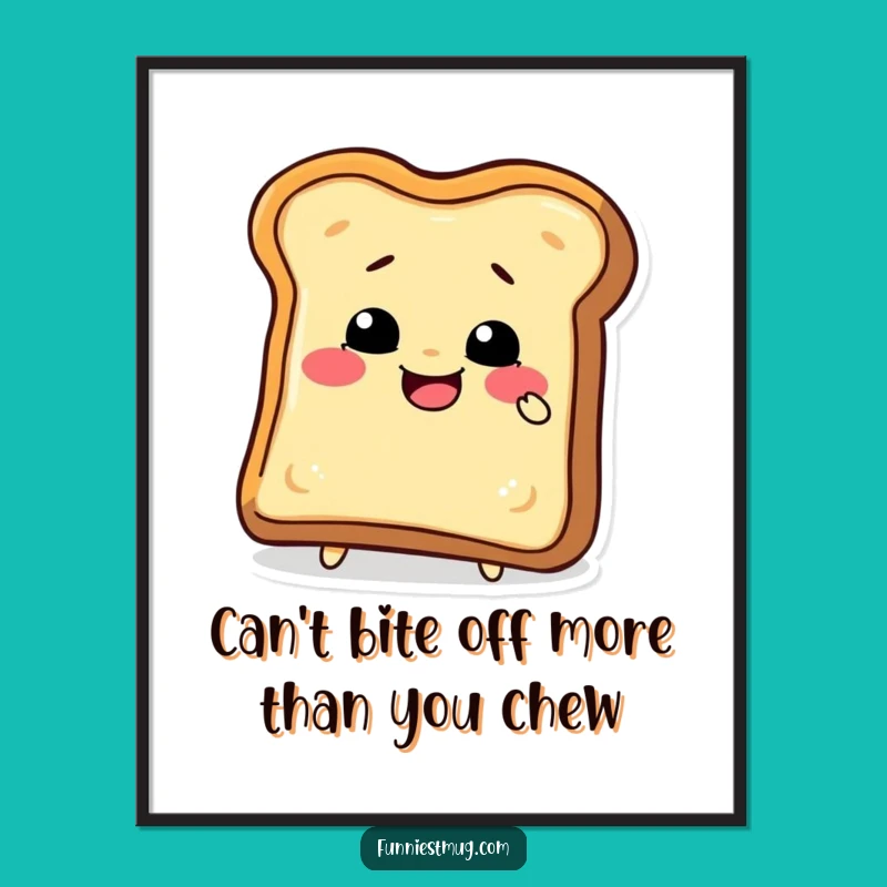 Free Printable Funny Toast Wall Art: Crusty Humor for Quirky Downloadable Home Decor