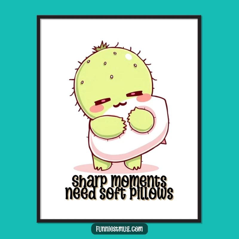 Funny Free Printable Wall Art: Cactus Hugging Decor