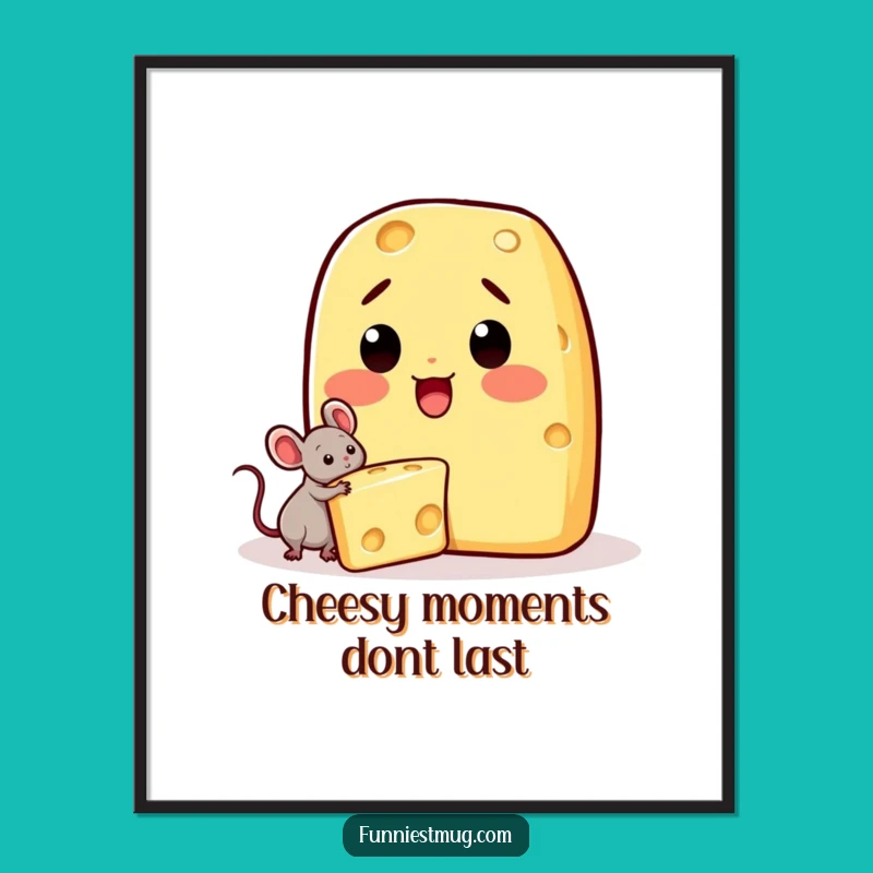 Funny Free Printable Wall Art: Cheese Mouse Surprise Decor