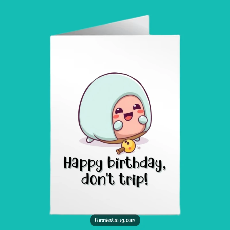 Free Printable Kawaii Slipper Birthday Card - Tripping into Fun!