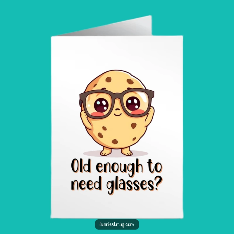 Free Printable Birthday Card: Cookie Reads Big - Funny Downloadable Gift