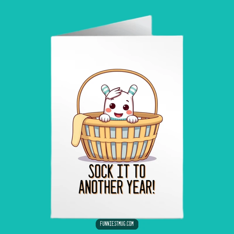 Free Printable Birthday Card: Cheeky Sock Puppet Mischief for a Hilarious Gift