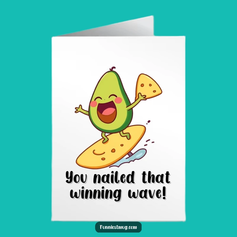 Free Printable Congrats Card: Avoca-Wave Victory - Funny Downloadable Gift